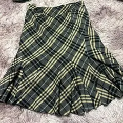 BURBERRY BLUE LABEL チェック柄フレアスカート 36