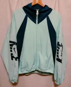 ナイキ　NIKE　ナイロンジャケット　ジップアップ　サーモフィット　ミント