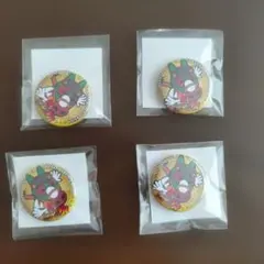 山岡家　真夏の地獄フェア　スタンプカード　3種の缶バッジ 山岡家真夏の地獄フェアスタンプカード3種の缶バッジ