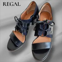 REGAL リーガル 異素材レースアップサンダル 22.5cmのサムネイル