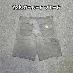 Y2K カーハート ハーフ パンツ グレー コットン ストリート 男女兼用 海外