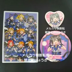 矢澤にこ 【3点】缶バッジ コースター ブロマイド ラブカgigoコラボ μ's