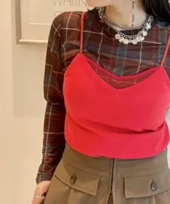 Ray BEAMS カップ付き キャミソール ブラトップ レッドのサムネイル