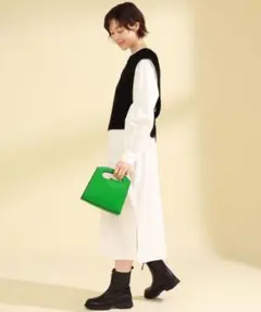 Ray BEAMS レイビームス ニットベスト＋シャツワンピース セット