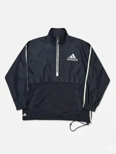 【激レア】99年製 adidas 異素材コンビ アノラック 襟立フルジップ 希少