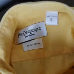 Yves Saint Laurent l/s yellow shirt