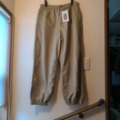 ベージュ リップストップナイロン パンツ