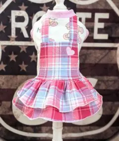 犬服ハンドメイド「サロペットスカート」