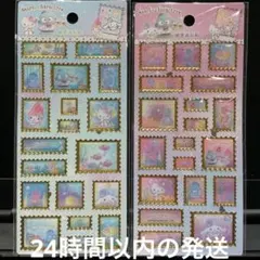 海外正規品 サンリオ切手風シール2シートセット