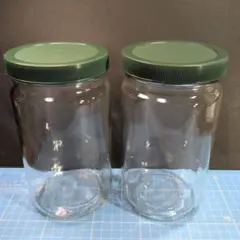 【ガラス製保存容器】2個セット 蓋付き