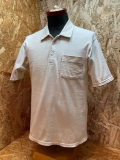 DELUXEWEAR OCT-14 オープンカラー コットン 半袖ポロシャツ M