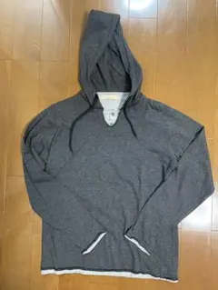 グローバルワーク　ストライプ フード付きパーカー