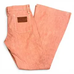 《70s80sレトロy2k珍品》ボブソンベルボトムフレアパンツヴィンテージピンクのサムネイル