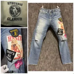 定価37400円 HYSTERIC GLAMOUR ガールプリントデニム　小窓のサムネイル