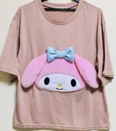 サンリオ マイメロ マイメロディ ぬいぐるみ M Tシャツ　半袖　トップス