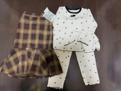 子ども服 110cm 秋服 冬服 マーメイドスカート パジャマ