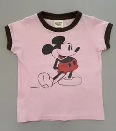 【デニムダンガリー】ミッキーマウス　半袖Tシャツ　90のサムネイル