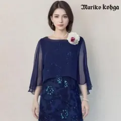 ◎当日発送可能【新品タグ付】東京ソワール　マリココウガ　セレモニー　38　濃青