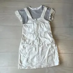 SERAPH ホワイトデニム　ジャンパースカート