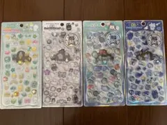 即日発送　匿名　光る　ジュエルプチドロップ　ストーンつき　4個セット