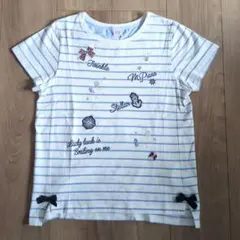mezzo piano junior Tシャツ ストライプ 150