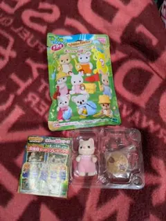 シルバニアファミリー　赤ちゃん探検シリーズ　廃盤品　シルクネコの赤ちゃん