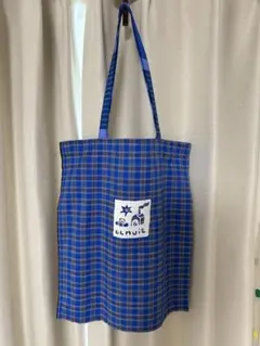 llnuit 犬川家子　チェック柄トートバッグのサムネイル