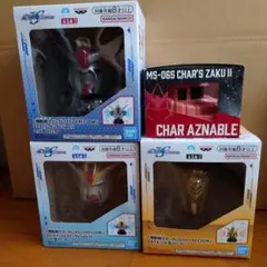 ガンダムSEED FREEDOM ヘッド型スピーカー3種とシャー専用ザク ケース