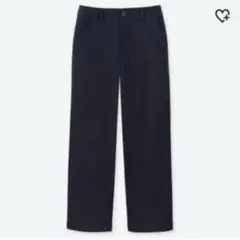 新品 ユニクロ ハイウエストチノワイドストレートパンツ６４cm 丈長め７７cm