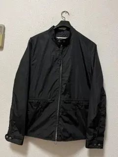 PRETTY GREEN　ナイロンシングルライダース　♪/M相当　ブラック　黒