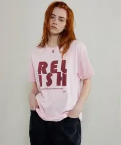 maison special RELISH 発泡プリントTシャツ