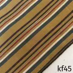 kf45 縞木綿 反物 はぎれ 古布 (ye 遠州木綿)