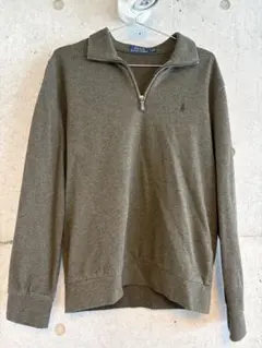Polo Ralph Lauren オリーブグリーン ハーフジップセーター