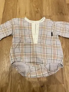tete a tete チェック柄 ロンパース 70cm