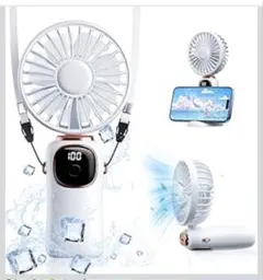 ハンディファン【業界革新設計・3way使用・折り畳み】 強力 人気 携帯扇風機