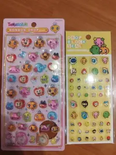 正規品　たまごっちボンボンドロップシール　ブロックシール　2シートセット