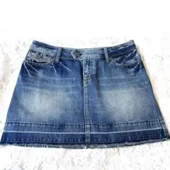burberry denim mini skirt - メルカリ