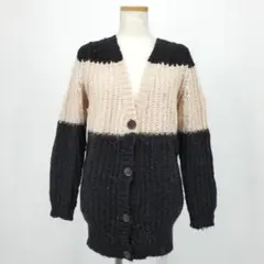 /◇c/プロバドール ボーダー柄 ニット カーディガン 長袖 Sトップス