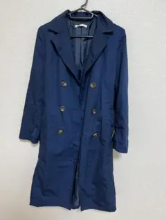 METRO GIRL ネイビー　トレンチコート　スプリングコート　レディース
