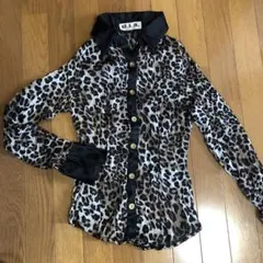 d.i.a. 人気 豹柄 総柄シワ加工シャツのサムネイル