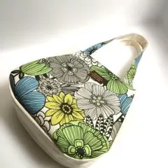 帆布　前ポケット付きトートバック　ハンドメイド
