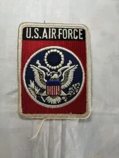 希少 U.S.AIR FORCE ミリタリーパッチ ワッペン 赤 米軍 空軍大判のサムネイル