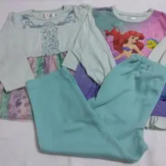 ディズニープリンセス アリエル 長袖 パジャマ セット 120