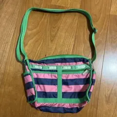ストライプショルダーバッグ　レスポ