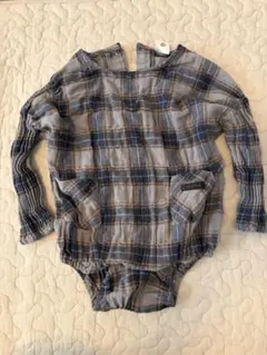 tete a tete チェック柄ロンパース 80