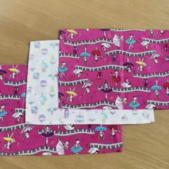 ランチョンマット バレリーナ・ユニコーン柄３枚セット 25×35