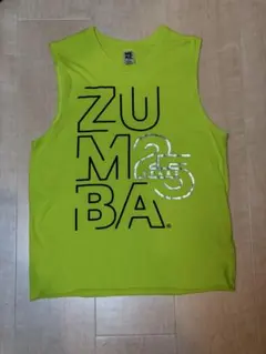 ZUMBA 25 YEARS ノースリーブ トップス ライムグリーン Sのサムネイル
