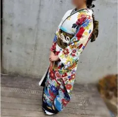 ✿ 紅型 振袖フルセット髪飾り・小物付 令和４年着用✿