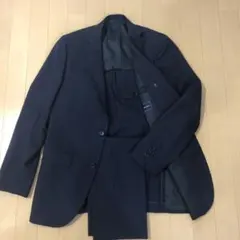 スーツカンパニー　スーツ　170 8ドロップ　ネイビーストライプ　M