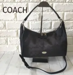 ✨美品✨COACH/シグネチャー/2wayショルダーバッグ/y2k/ブラックのサムネイル
